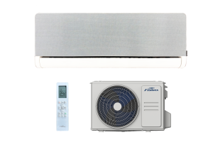 Fisher FSAIF-ART-94AE3-W-GR Fehér-Ezüstszürke Textil Előlapos Inverteres Split klíma (Cserélhető előlap!)